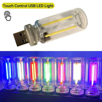 Car USB Night LIght Touch Dimmable LED Filament Lamp